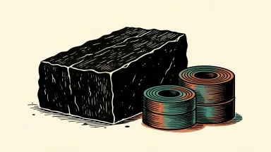 Cleveland-Cliffs expects higher earnings, depicted by a rising iron ore block and steel coils.