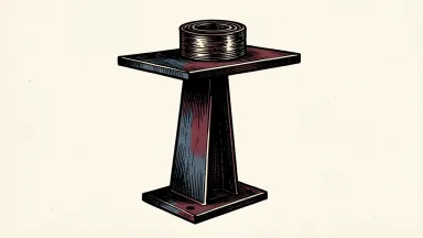 Commercial Metals quarterly sales depicted as a steel I-beam balancing a coil on a scale pan.