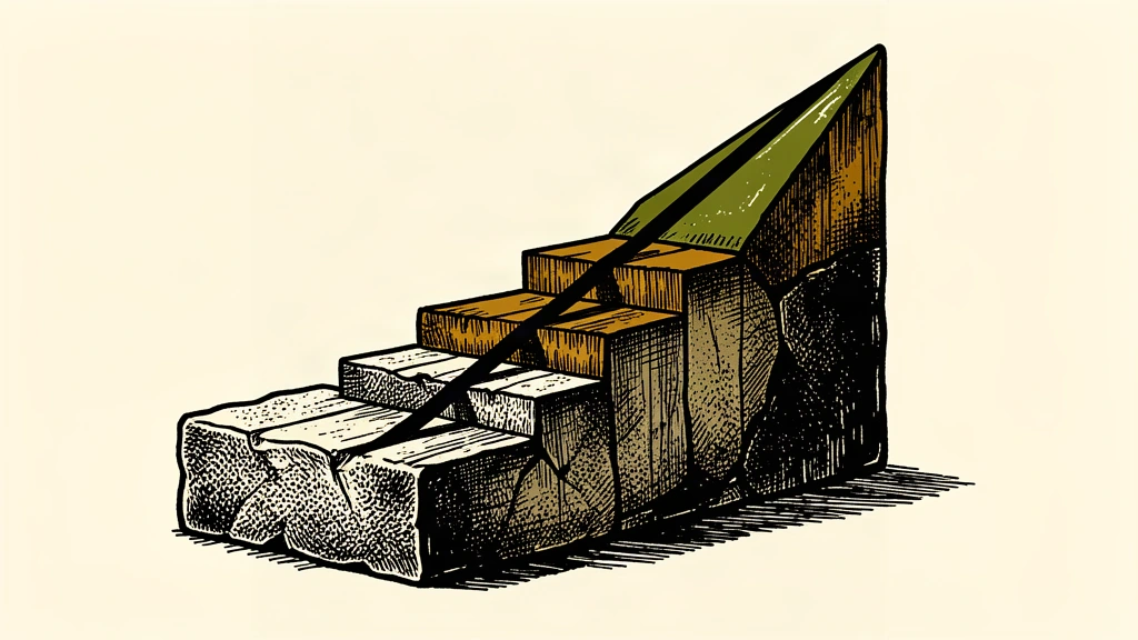 An editorial illustration showing a series of rising platforms with a steep upward line indicating a raised target.