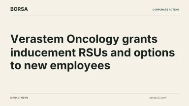 BORSA news cover: Verastem Oncology grants inducement RSUs and options to new employees