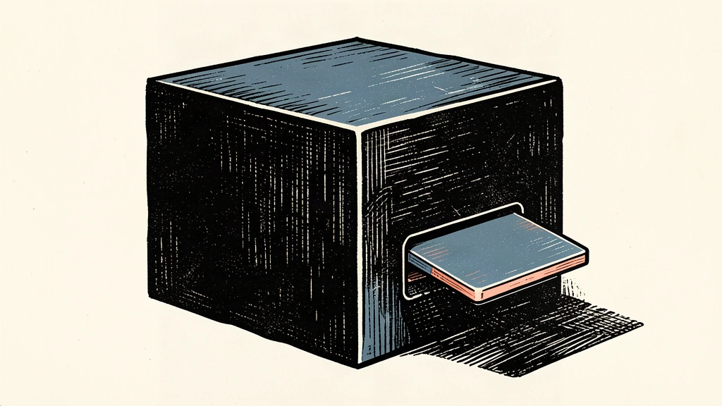 A conceptual illustration showing a sleek AI module being integrated into a larger enterprise database block.