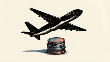 Flyte Aviation expects third-quarter revenue; an airplane flies above a small stack of coins.