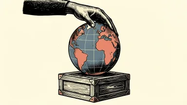 Global-E Online upgraded to Overweight by Morgan Stanley: a large globe being lifted from a shipping crate by a hand.