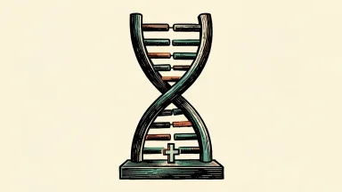 Intellia Therapeutics appoints a chief medical officer, shown as a DNA helix beside a medical cross.