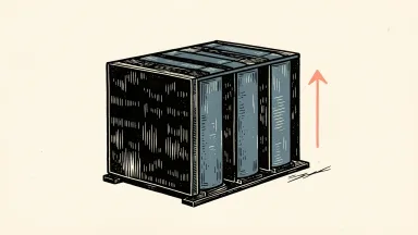 Plug Power's hydrogen fuel cell stack with an upward arrow indicating growth.