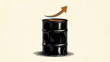 Brent crude rises above $112 a barrel, depicted by an oil barrel with an upward arrow.