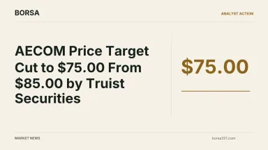 BORSA news cover: AECOM Price Target Cut to $75.00 From $85.00 by Truist Securities