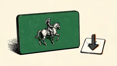 American Express card with a downward arrow beside it, representing a reduced price target.