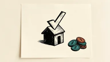 Edison International's price target is cut, shown as a downward arrow touching a house shape with coin circles nearby.