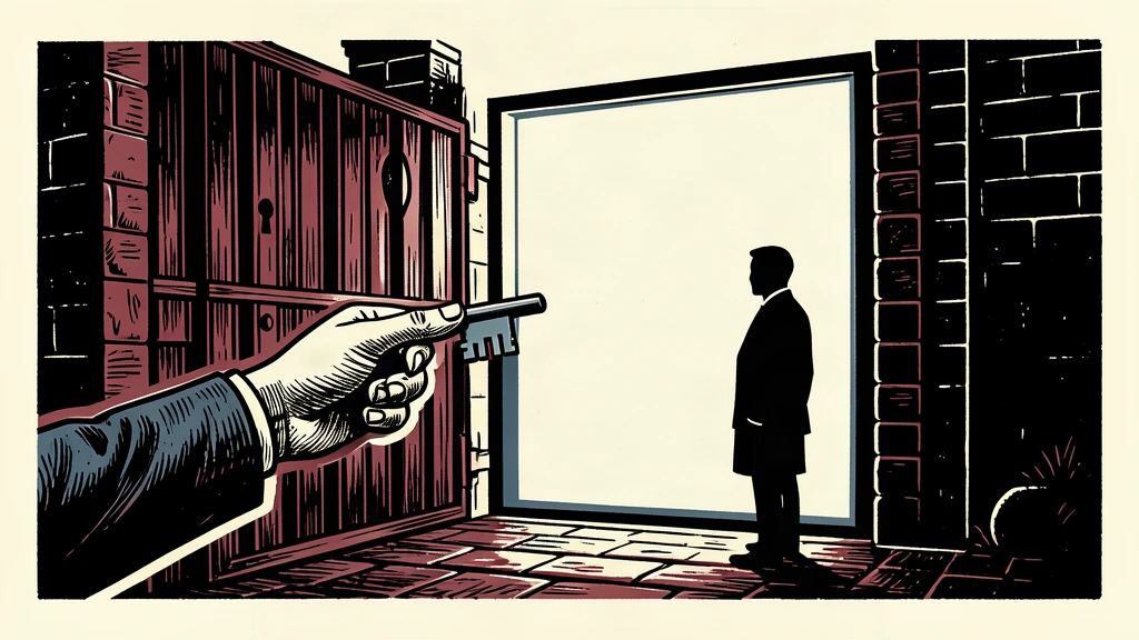 An editorial illustration showing a locked gate blocking access to a glowing screen, representing mandatory age verification for online games.