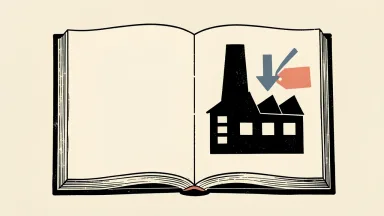A factory silhouette with a downward arrow pointing to a price tag, suggesting supply expansion taming inflation.