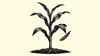 Corteva completes the spin-off of its seed business Vylor: a single seed pod cleanly detaches from a mature agricultural plant stalk.