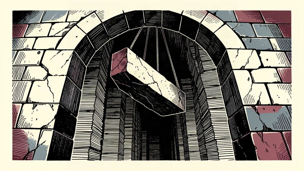 An illustration of a massive stone vault being sealed, containing towering stacks of documents representing the ECB's settled bond purchases.