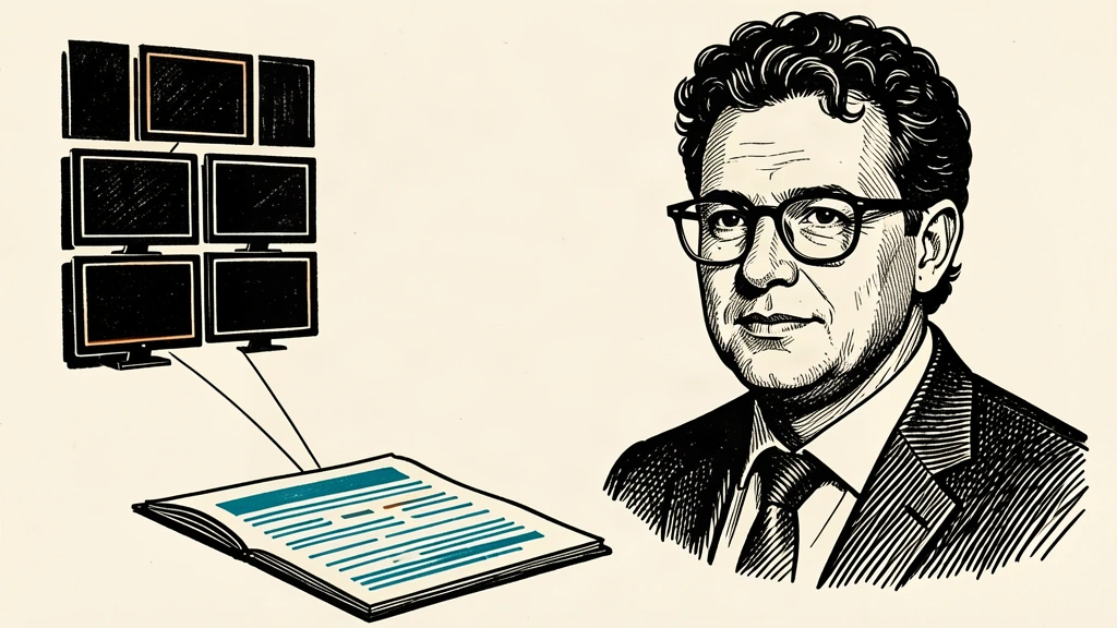 An editorial illustration showing Dario Amodei next to a sequence of blank digital tiles that lead to a public document. Identity photo references adapted into illustration: UK Prime Minister (CC BY 2.0; https://creativecommons.org/licenses/by/2.0); source https://commons.wikimedia.org/wiki/File:Dario_Amodei_in_2023.jpg