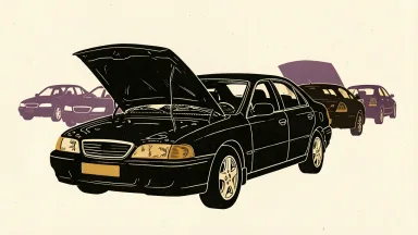 Ford files a recall of 2,276 US vehicles, shown as a sedan with an open hood before a row of cars.