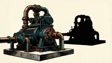 EnerSyn Global expanding its energy footprint in Nigeria: a large industrial gas compressor station with a second unit appearing as a silhouette in the background.