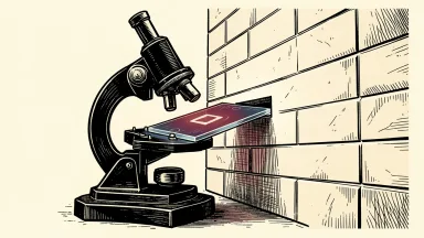 Lycia Therapeutics seeking a Nasdaq listing: a large microscope slide being inserted into a massive architectural wall.