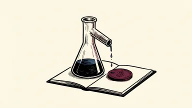 Nektar Therapeutics is shown as a laboratory flask pouring ink toward a coin, symbolizing analyst coverage initiation.