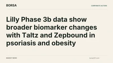 BORSA news cover: Lilly Phase 3b data show broader biomarker changes with Taltz and Zepbound in psoriasis and obesity