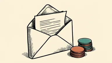 Owlting Group's CEO letter to shareholders is shown as a letter emerging from an envelope beside a stack of coins.
