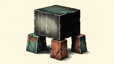 Host Digital supported by three major stakeholders: a large geometric block resting on three distinct stone pillars of varying sizes.