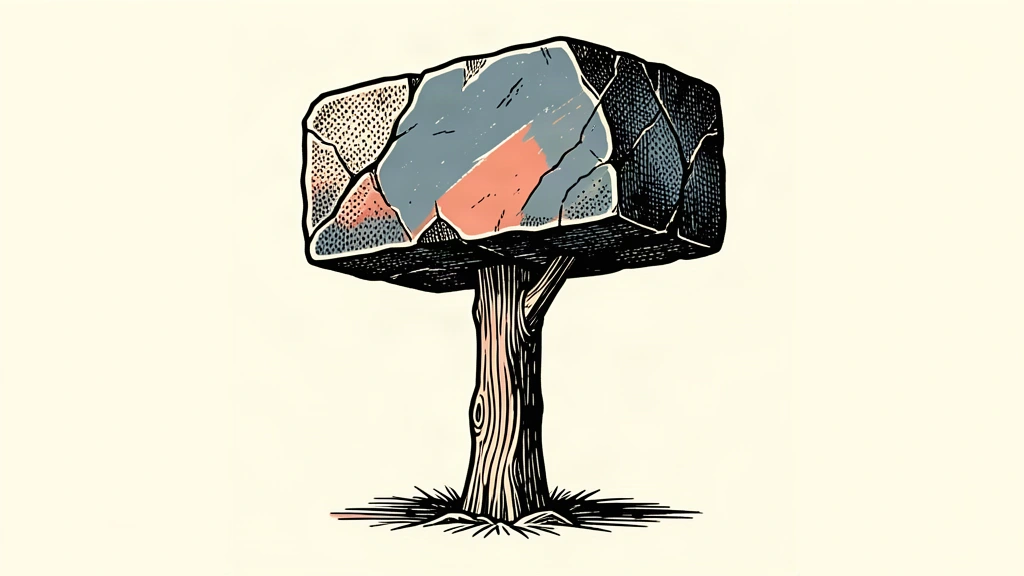 A conceptual illustration showing a massive stone block representing debt service costs straining a single wooden support.