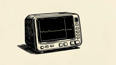 Medtronic is represented by a medical device with a downward arrow symbolizing a reduced price target.