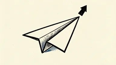Archer Aviation's stock rating upgrade is shown as a paper airplane with a small upward arrow, indicating an improved analyst outlook.