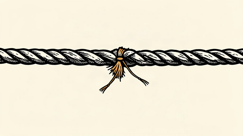 A conceptual linocut of a single thick rope unraveling to reveal multiple hidden inner strands, representing the possibility of additional accomplices.