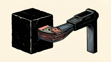 Blackstone Credit & Insurance leads $1B financing for Analogic-Leidos combination, shown as a cube funding a security scanner and arch.