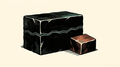 CoreWeave shares decline premarket; a large stone block with a crack leans away from a smaller block.