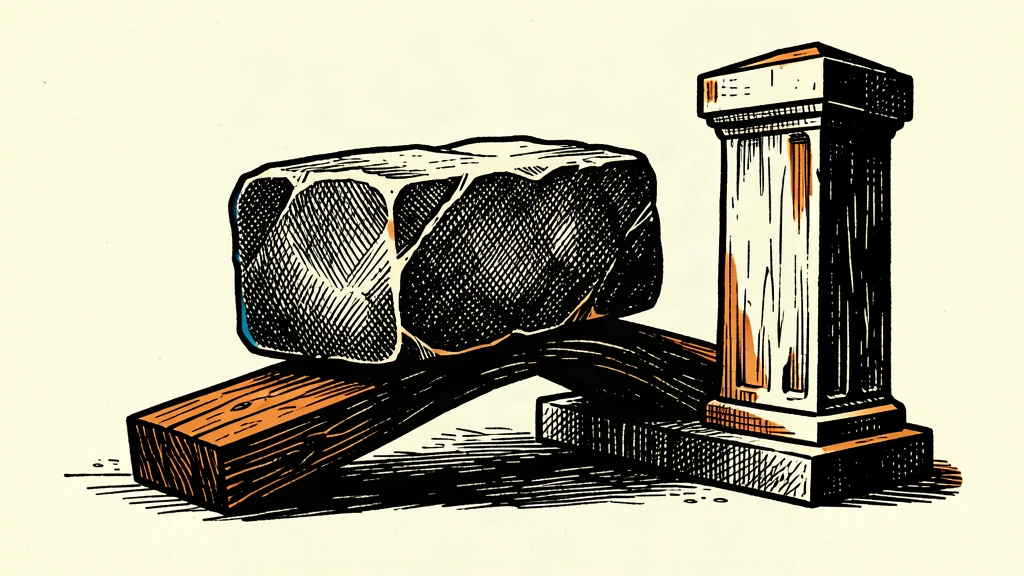 A heavy stone block bends a wooden support beam, illustrating the pressure of high GDP growth on monetary policy.