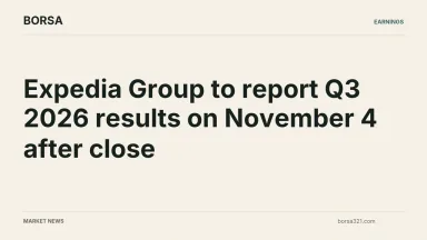 BORSA news cover: Expedia Group to report Q3 2026 results on November 4 after close
