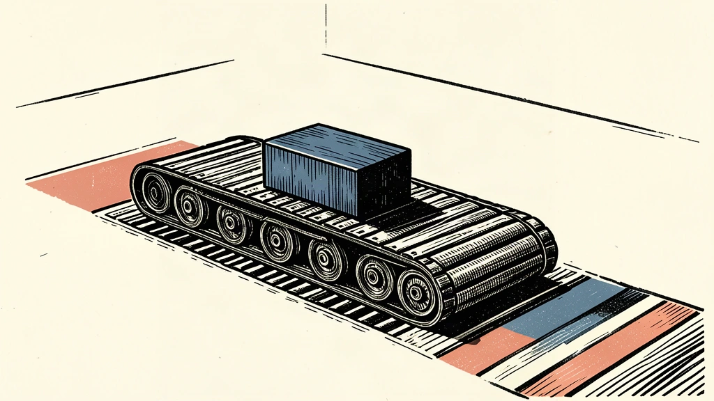 An illustration of a heavy industrial component on a conveyor belt stopping just short of a line, representing a marginal miss in capacity utilization.