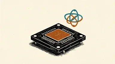 SEALSQ unveils a quantum-ready secure element chip with a quantum symbol beside it.