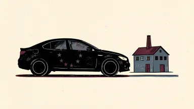 Stellantis CEO urges EU CO2 regulation and local manufacturing, depicted by a car and factory.