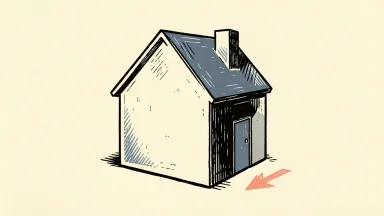 Zillow Group price target cut shown as a house block with a downward arrow.