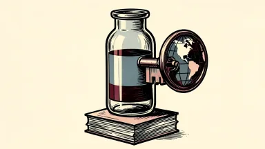 Novo Nordisk acquires global rights to Hengrui's HRS-1596: a glass vial with a globe-handled key inserted into it, resting on a stack of documents.