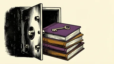 Copart grants CEO Adair a stock option; an open safe with tiered ledgers and a long key.