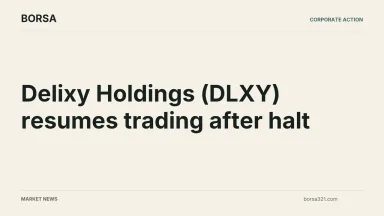 BORSA news cover: Delixy Holdings (DLXY) resumes trading after halt