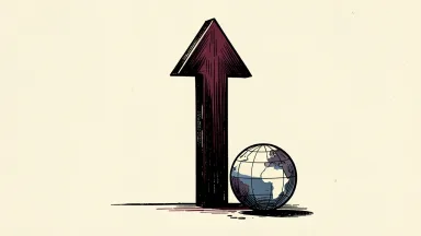 The dollar is expected to rise as geopolitical tensions and Fed rate-hike prospects support it, depicted by a metal arrow beside a globe.