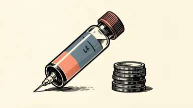 Vaxcyte price target set by Cantor Fitzgerald, shown as a syringe and a coin stack.