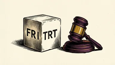 Fort Technology receives a Nasdaq bid price deficiency notice, depicted by a carved FRTT block and a gavel.