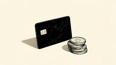 Mastercard price target raised by Baird, depicted as a credit card with coins and an upward shadow.