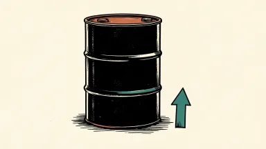 Chevron price target raised to $225 per share, shown as an oil barrel with an upward arrow.