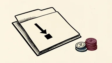 JP Morgan cuts Cleveland-Cliffs price target, shown as a downward line on paper with a smaller coin pile.