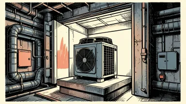 UL Solutions expands its Plano HVACR testing center with a large chamber containing an air conditioning unit and ducts.