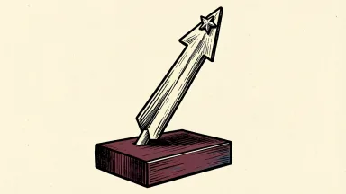 Semtech's upgrade is shown as an upward arrow with a star on a pedestal.