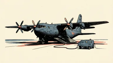 Lockheed Martin delivers a Super Hercules aircraft for a Navy nuclear command platform, with a communications pod beside it.