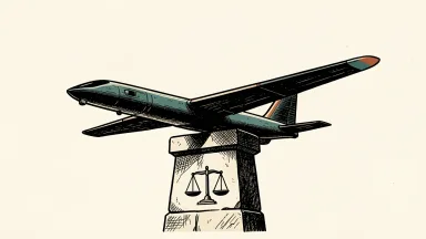 AeroVironment coverage initiated at Equal Weight: a fixed-wing drone sits balanced on a stone pedestal.